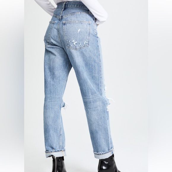 Agolde 90’s Distressed Straight Fit Jeans Sz 26 - Picture 13 of 13